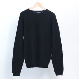 Brooks Brothers Cashmere Blend Cable Knit Long Sleeve Pullover Sweater Large